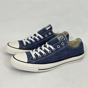 NWT Unisex Denim Low Top Converse (M 7.5, W 9.5)
